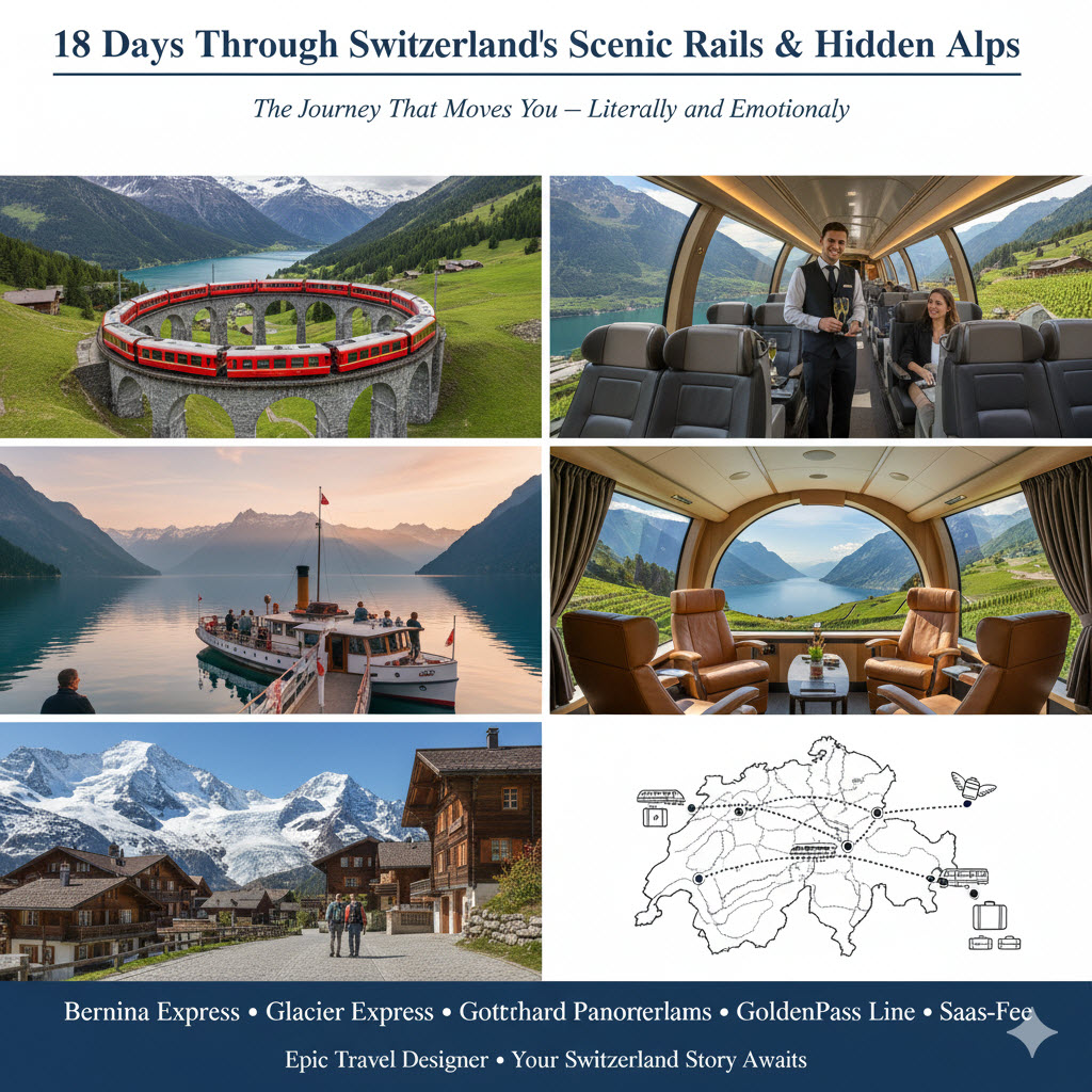 18 Days Switzerland Luxury Train Tour