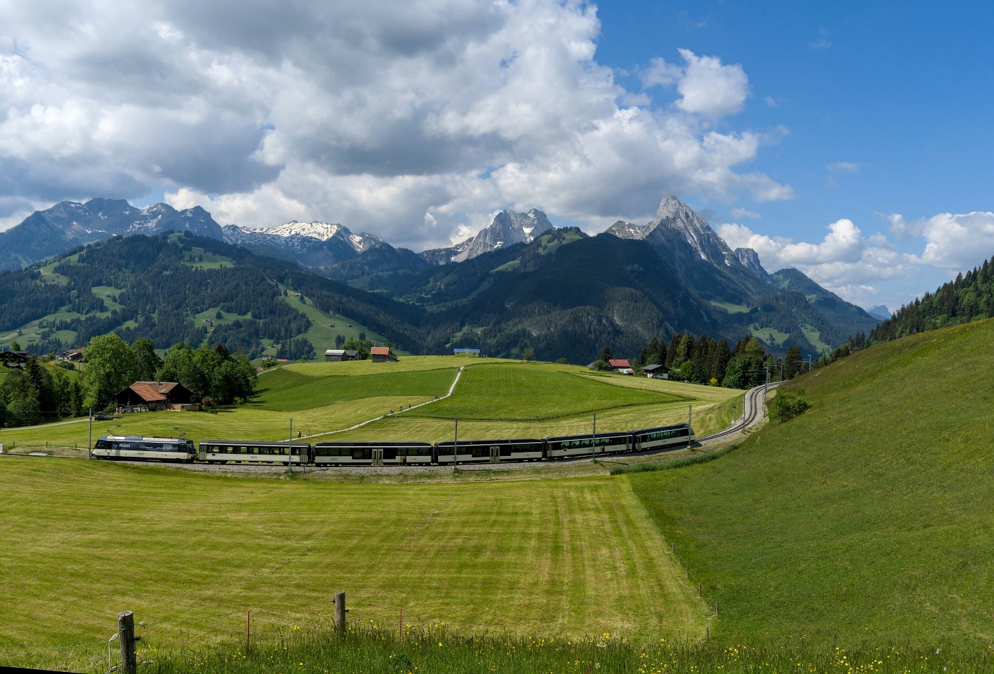 Goldenpass Line through the vineyards
