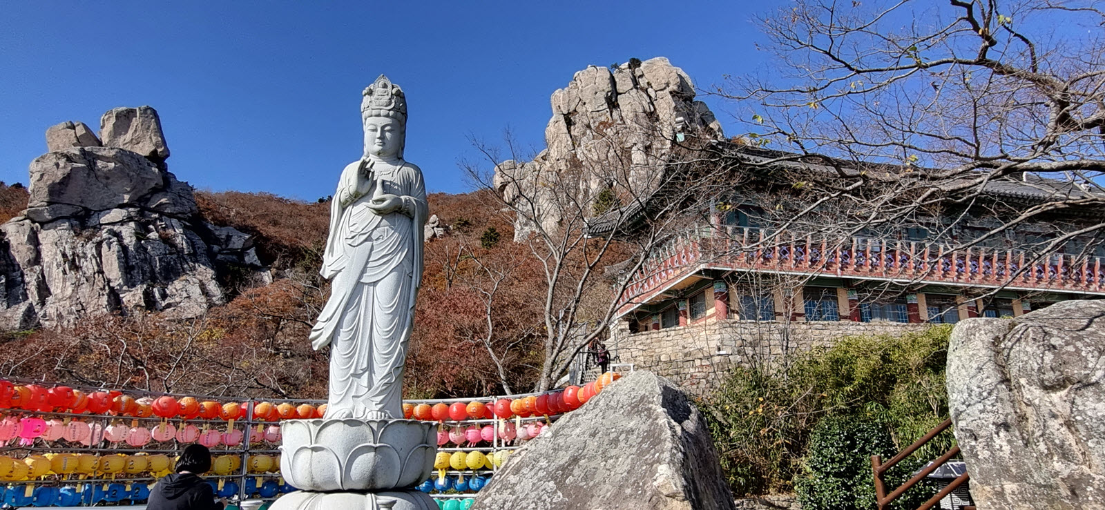 Mountain temple stay in Korea