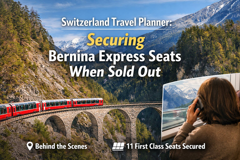 Switzerland Travel Planner - Berina Express Sold-Out Solution
