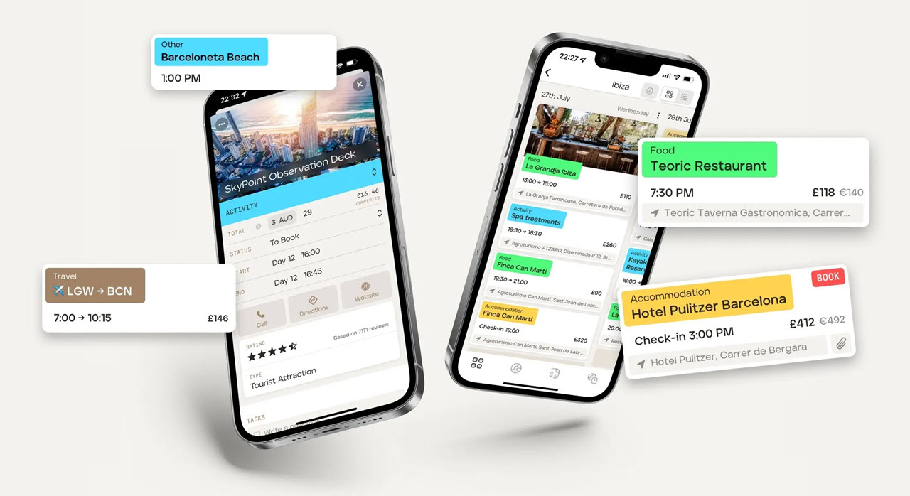 Travel Itinerary In App